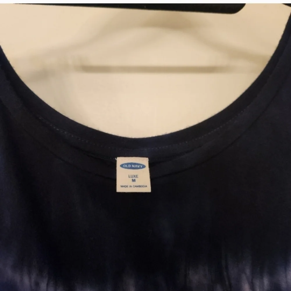 Women's Navy, Blue Tie Dye & Gray Tank Top Trio - Sleeveless Casual Tops